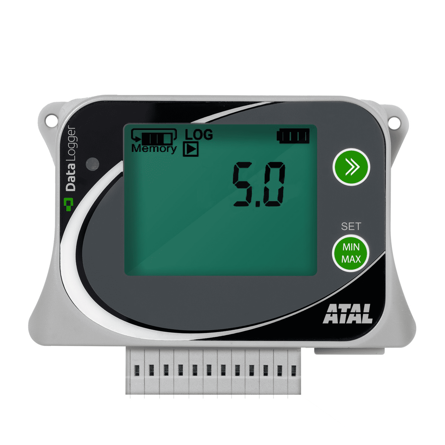 ATU-10 Processignalen datalogger met 3 ingangen voor 0-20mA signalen
