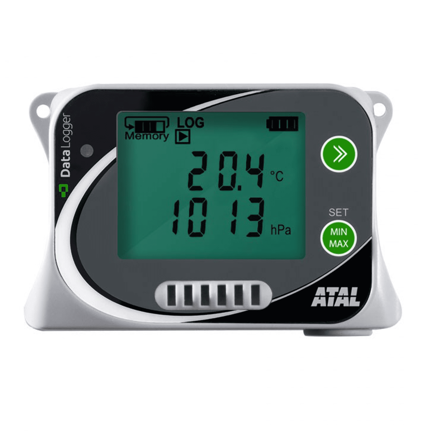 ATU-18 Datalogger voor temperatuur, RV en atmosferische druk met interne sensoren