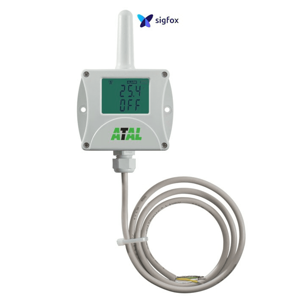 ASF-20 Draadloze temperatuursensor, batterij gevoed, met twee ingangen voor status meldingen (Sigfox communicatie)