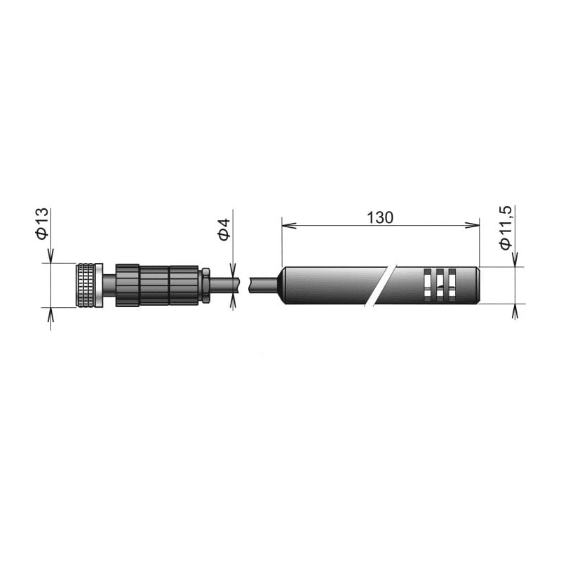 TRHD-104E Digitale (uitwisselbare) temperatuur/RV sensor (Hirschmann)