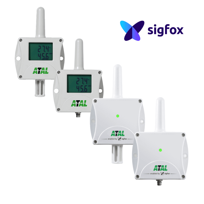 ASF-11 Draadloze temperatuur en relatieve vochtigheidsensor met Sigfox communicatie