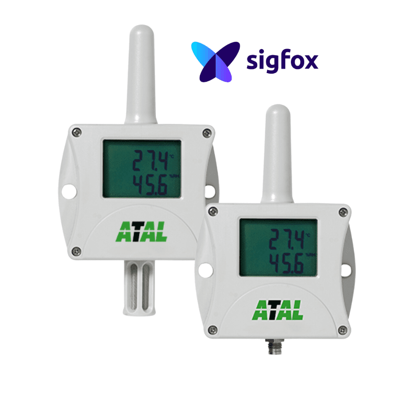 ASF-18 Draadloze temperatuur, RV en atmosferische druksensor met Sigfox communicatie