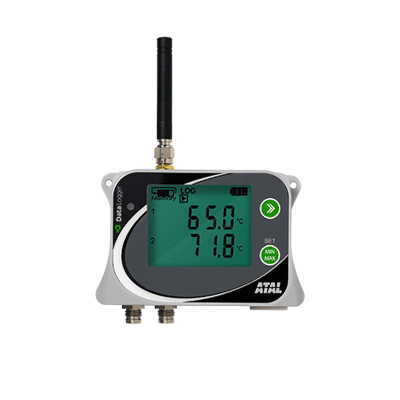 ATR-03-G temperatuurdatalogger met 2 PT1000 ingangen en GSM communicatie