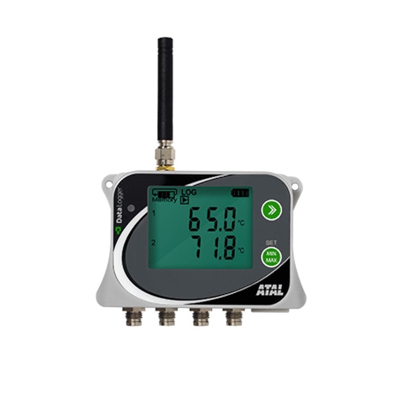 ATR-05-G 4-kanaals PT1000 temperatuurdatalogger met 4G GSM modem