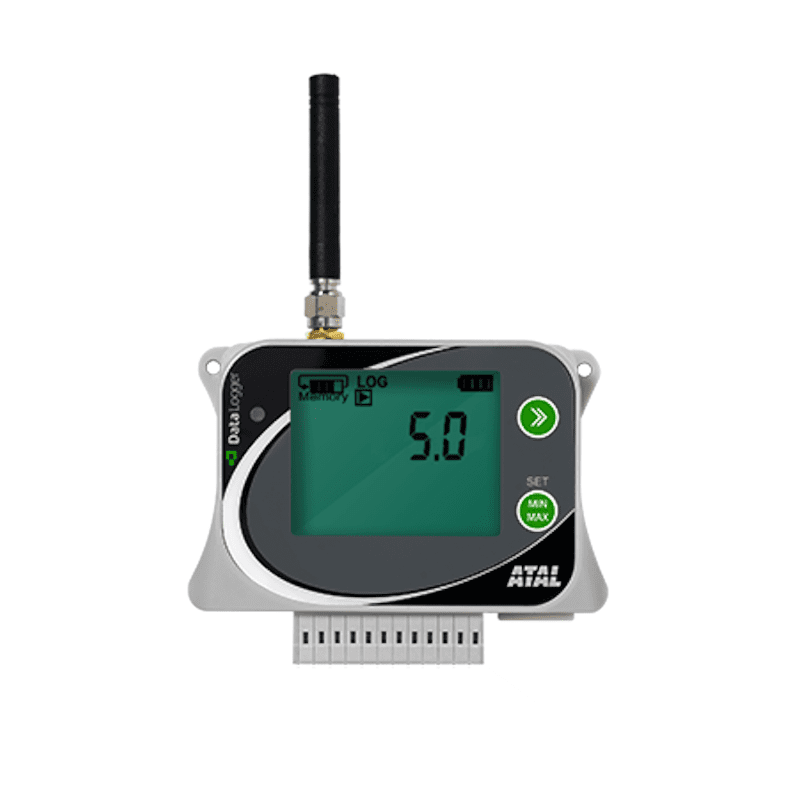 ATR-08-G 4-kanaals data recorder (+4G modem) 3x 0-10V en 1 x binaire ingang