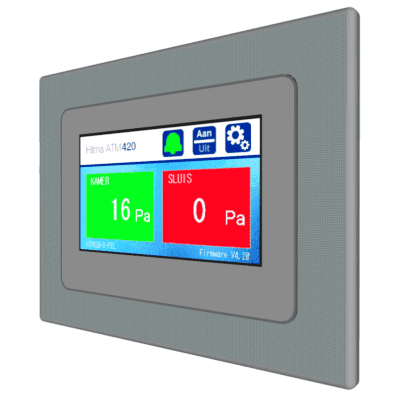Hitma touchscreen ruimtedrukbewaking serie ATM420